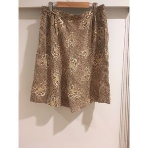 Vintage - culottes with cheetah print and face.
